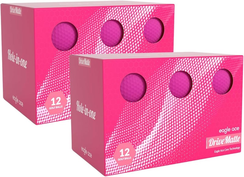 Eagle Ace ™️ DriveMatte Golf Balls-2 Layers-Maximum Distance,Optimal Spin Control - Image 1